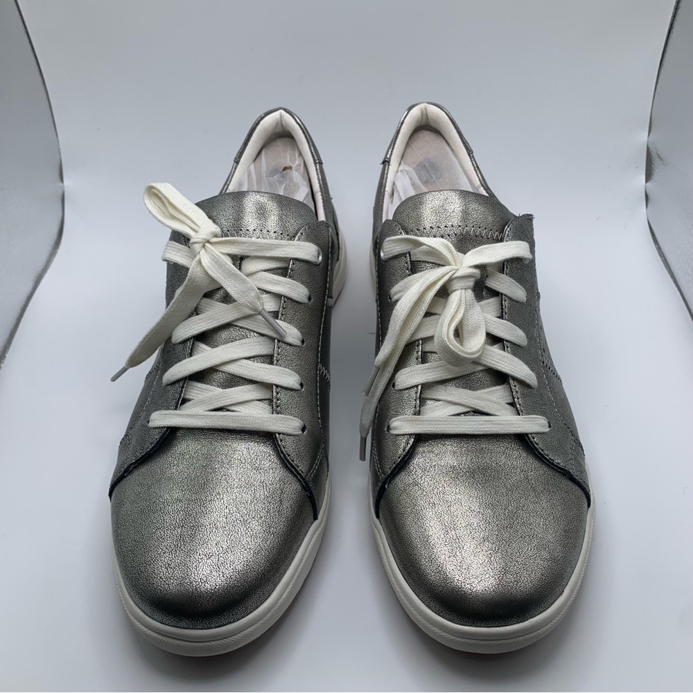 Josef Seibel Women's Silver Metallic Lace-Up Sneakers - Picture 5 of 11